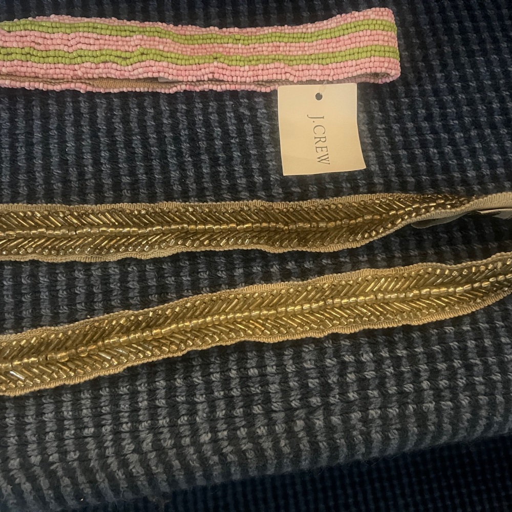 J. Crew Pink and Gold Hair Accessories Set